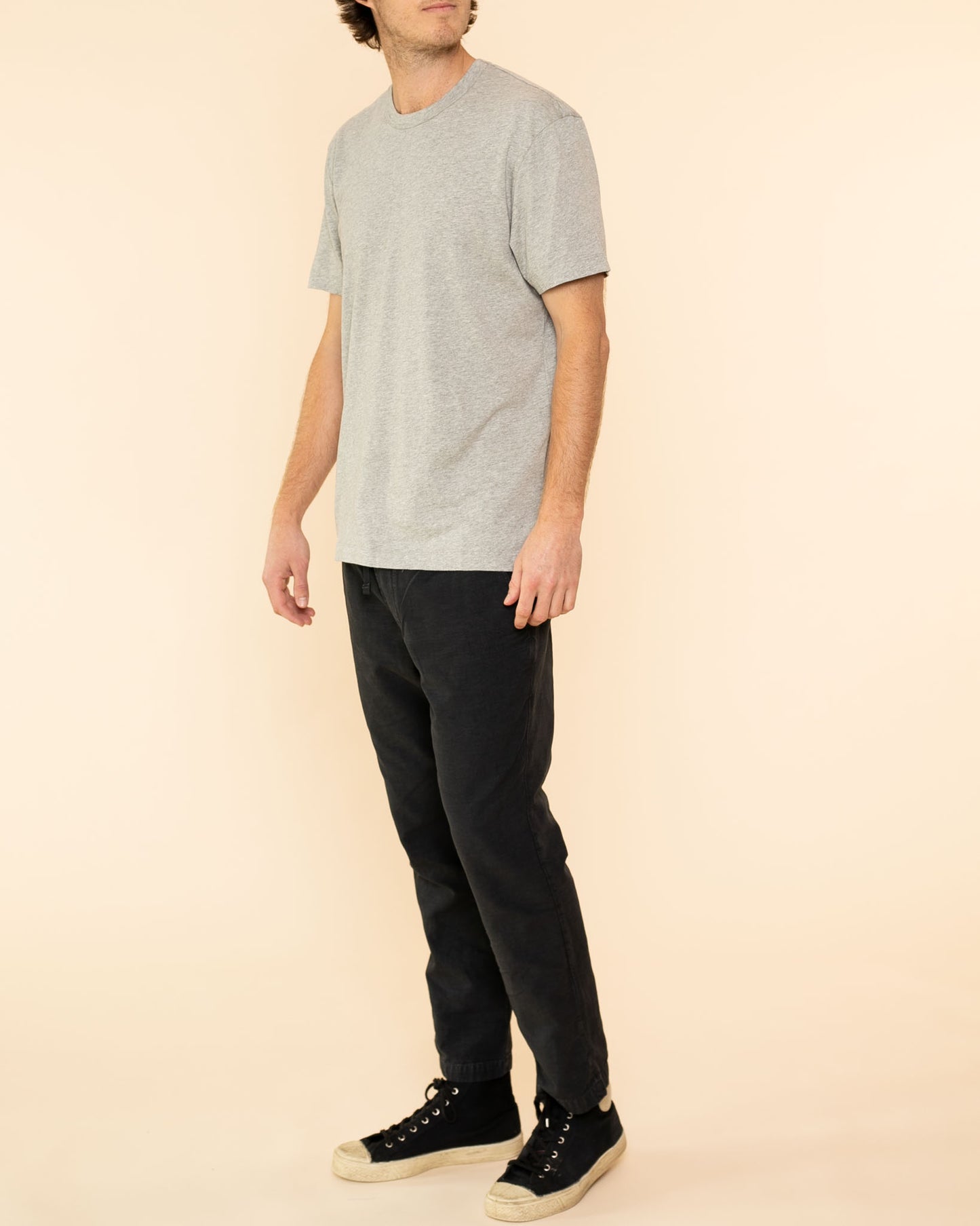 Short Sleeve Crew Neck | Heather Grey
