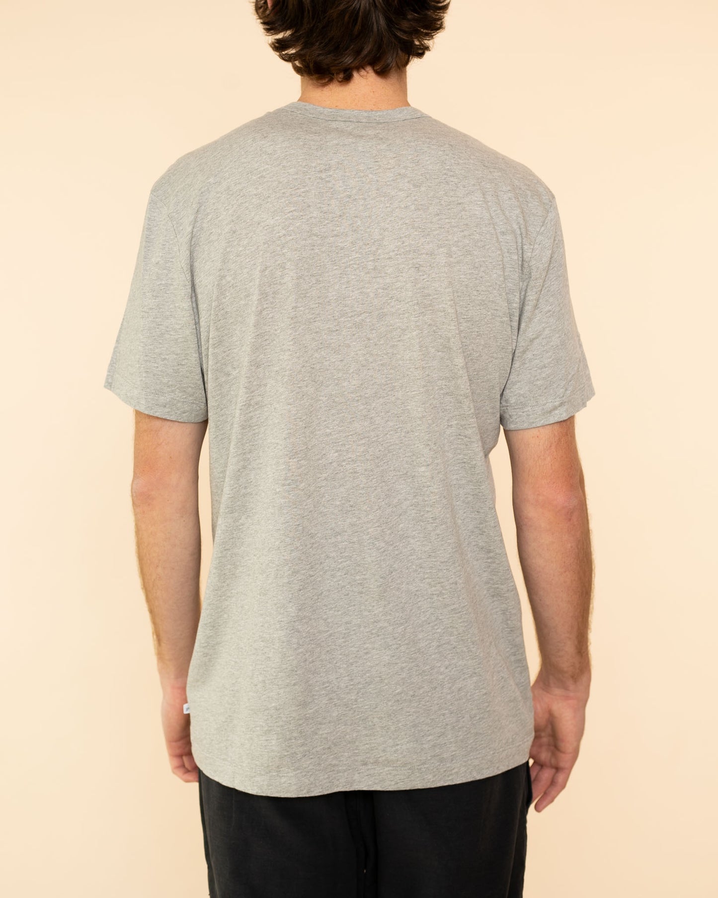 Short Sleeve Crew Neck | Heather Grey