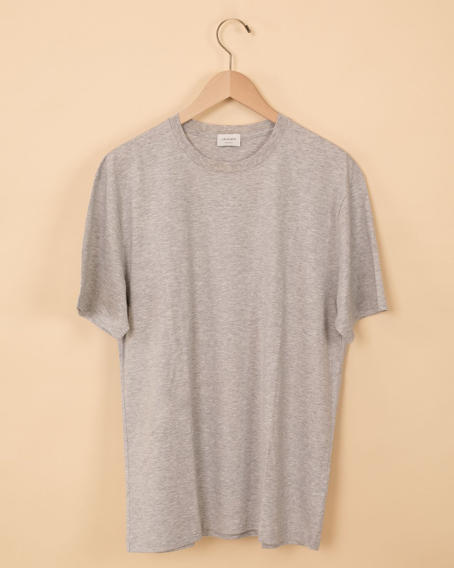 Crew Neck T-Shirt | Grey Melange