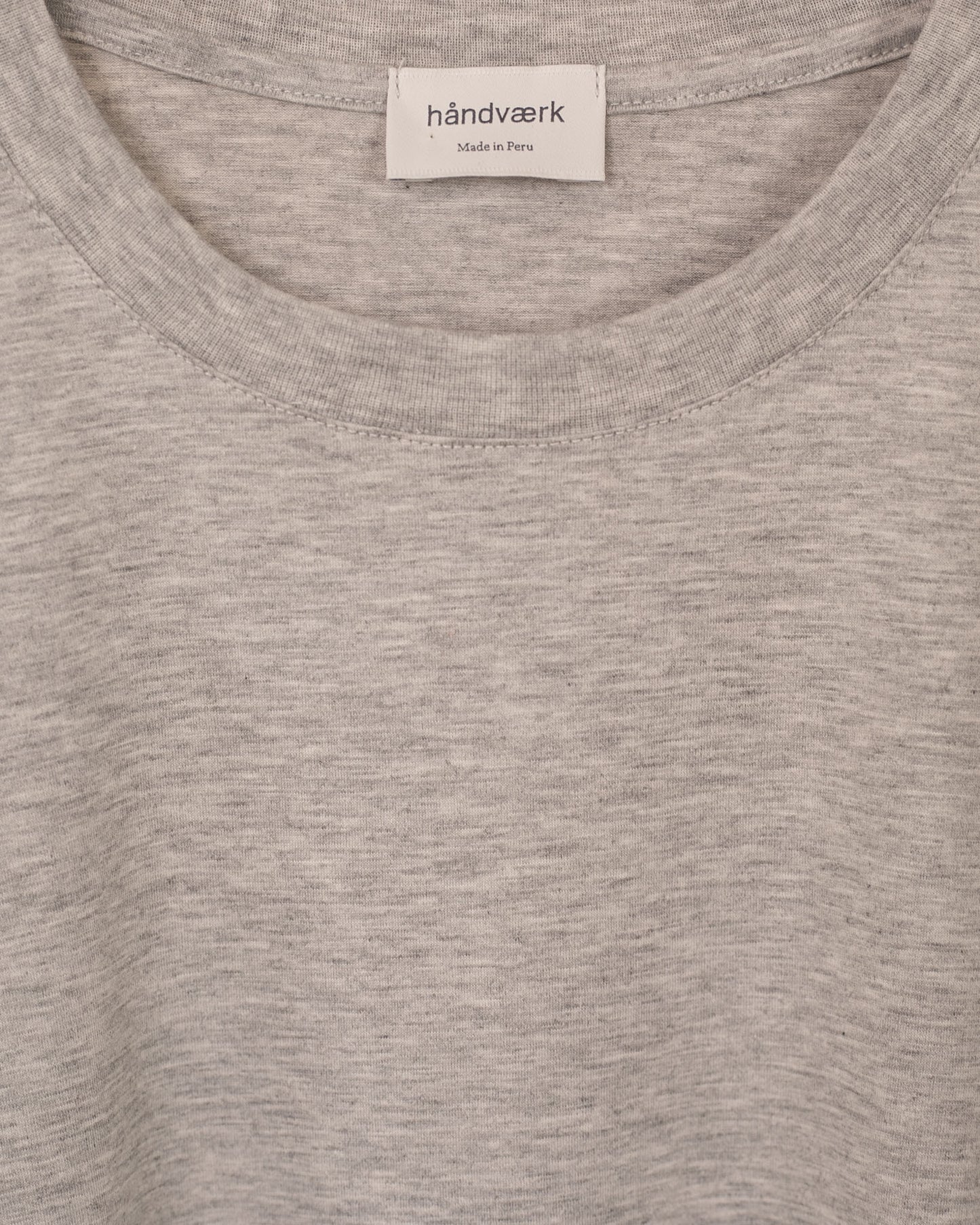 Crew Neck T-Shirt | Grey Melange
