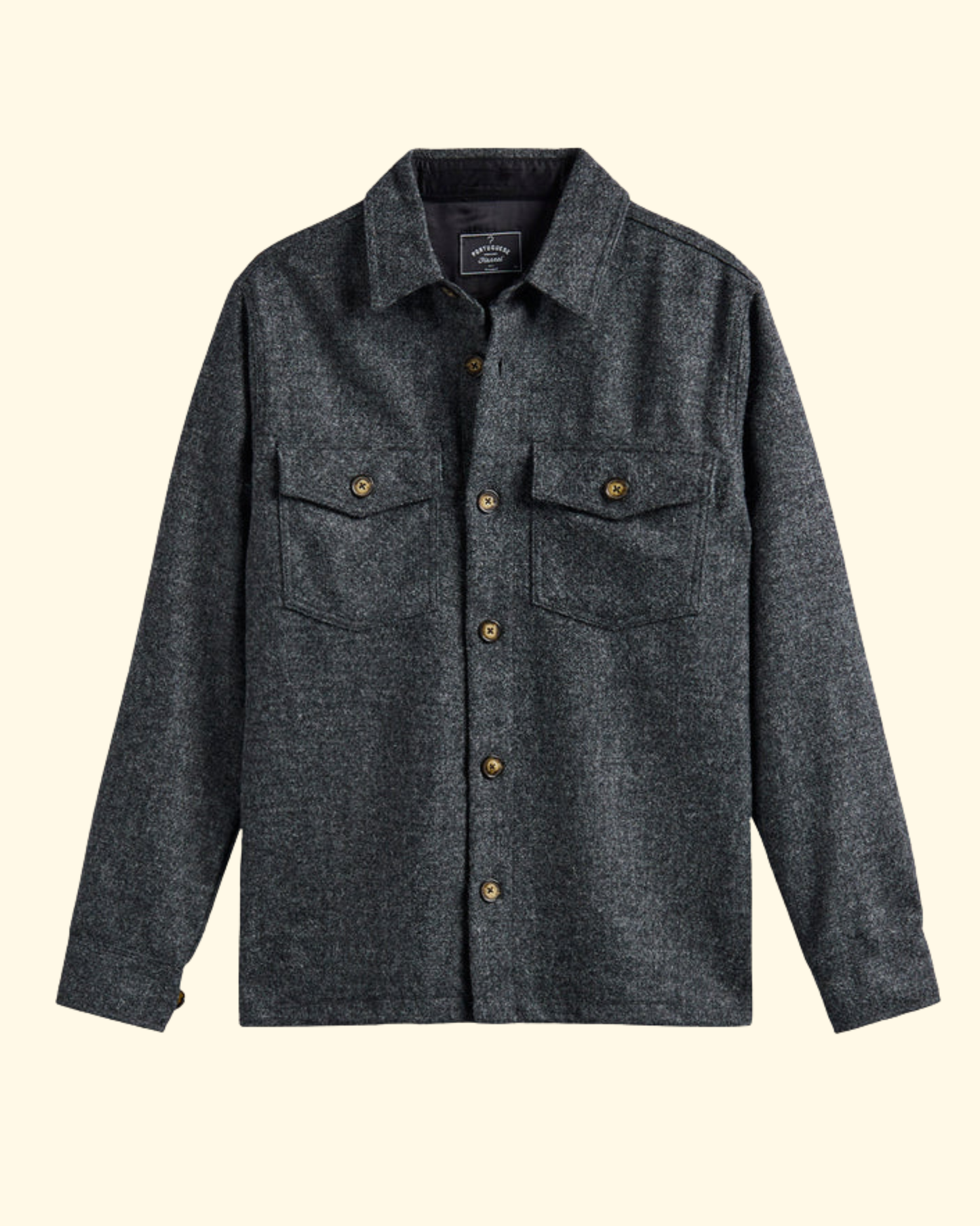 Wool Field Overshirt | Grey