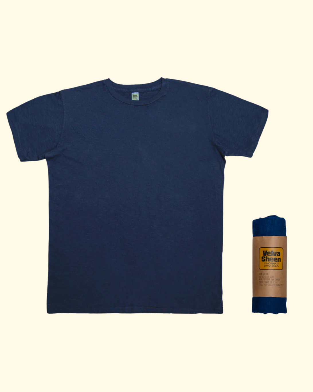 Rolled Tee | Navy