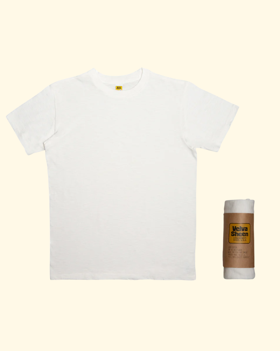 Rolled Tee | White