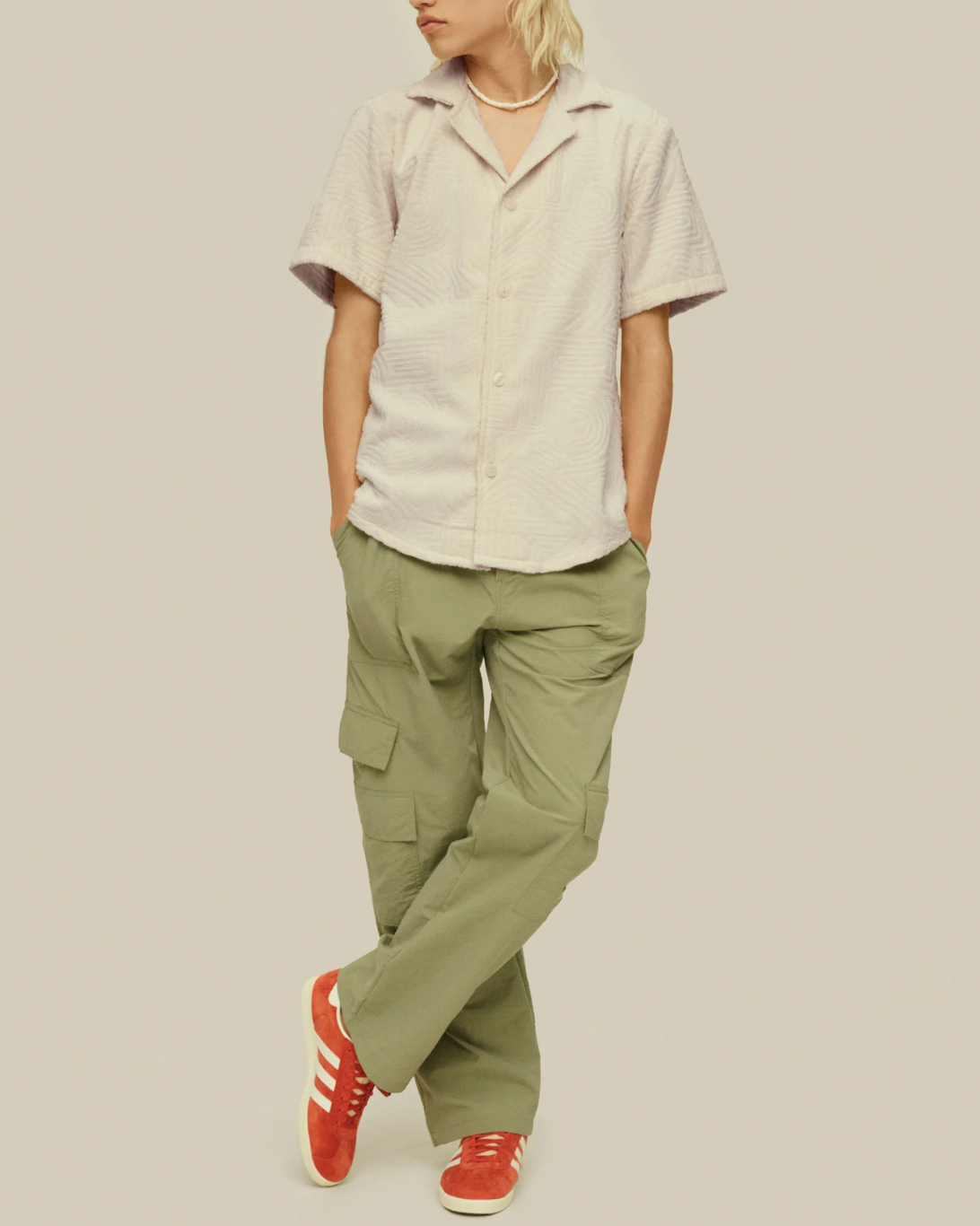 Golcanda Cuba Terry Shirt | Cream