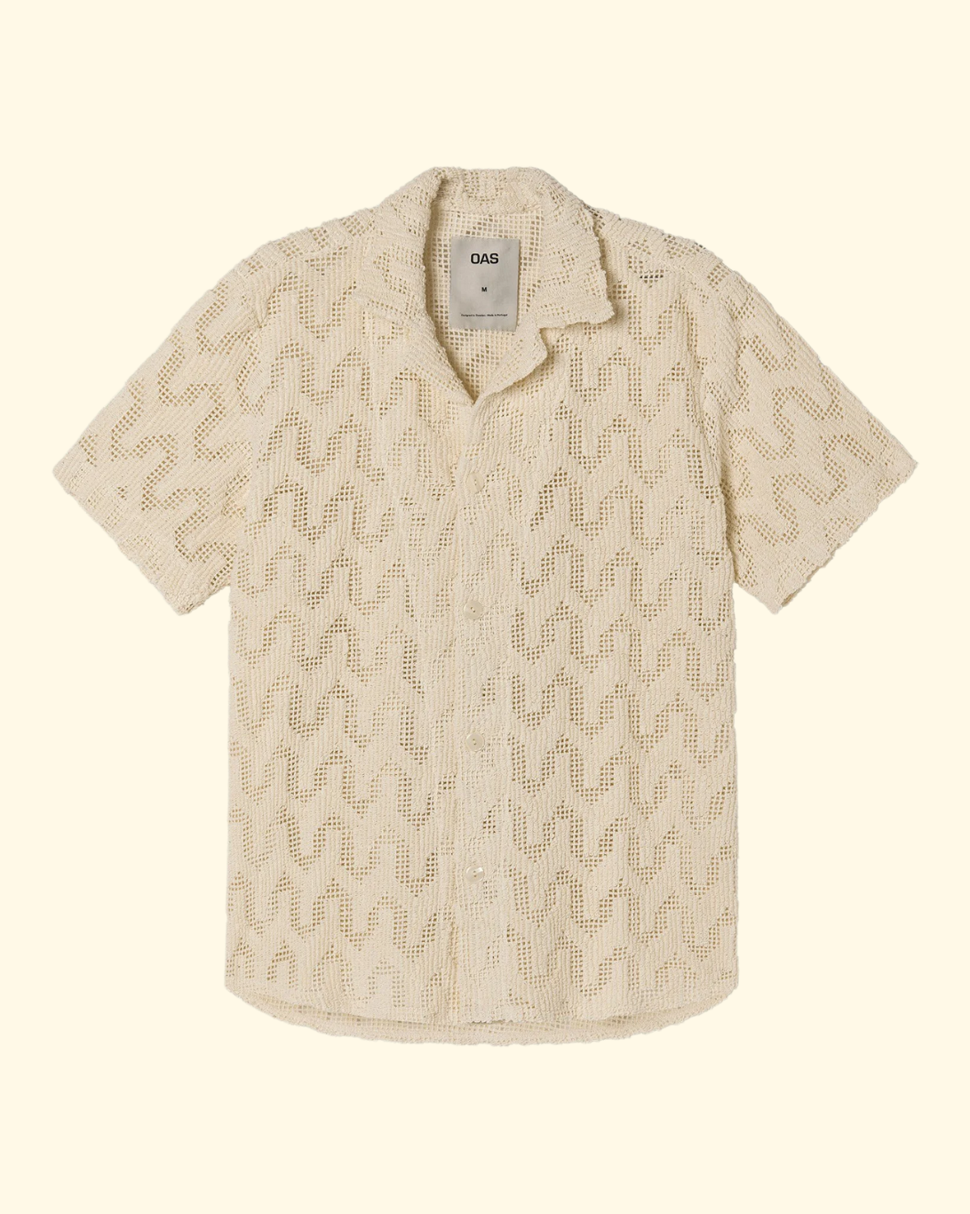 Atlas Cuba Crochet Shirt | Cream