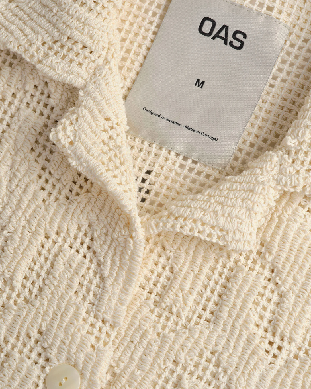 Atlas Cuba Crochet Shirt | Cream