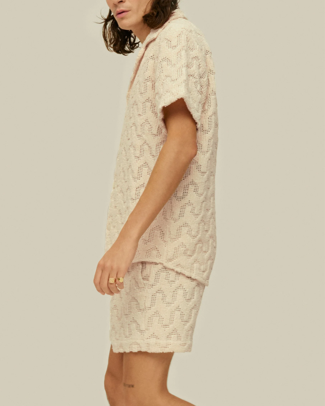 Atlas Cuba Crochet Shirt | Cream