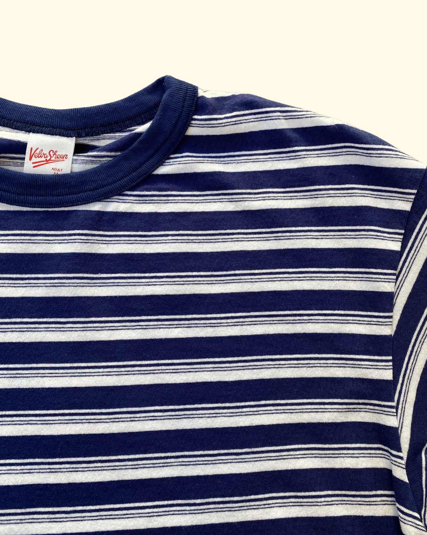 Stripe Tee | Off White & Navy