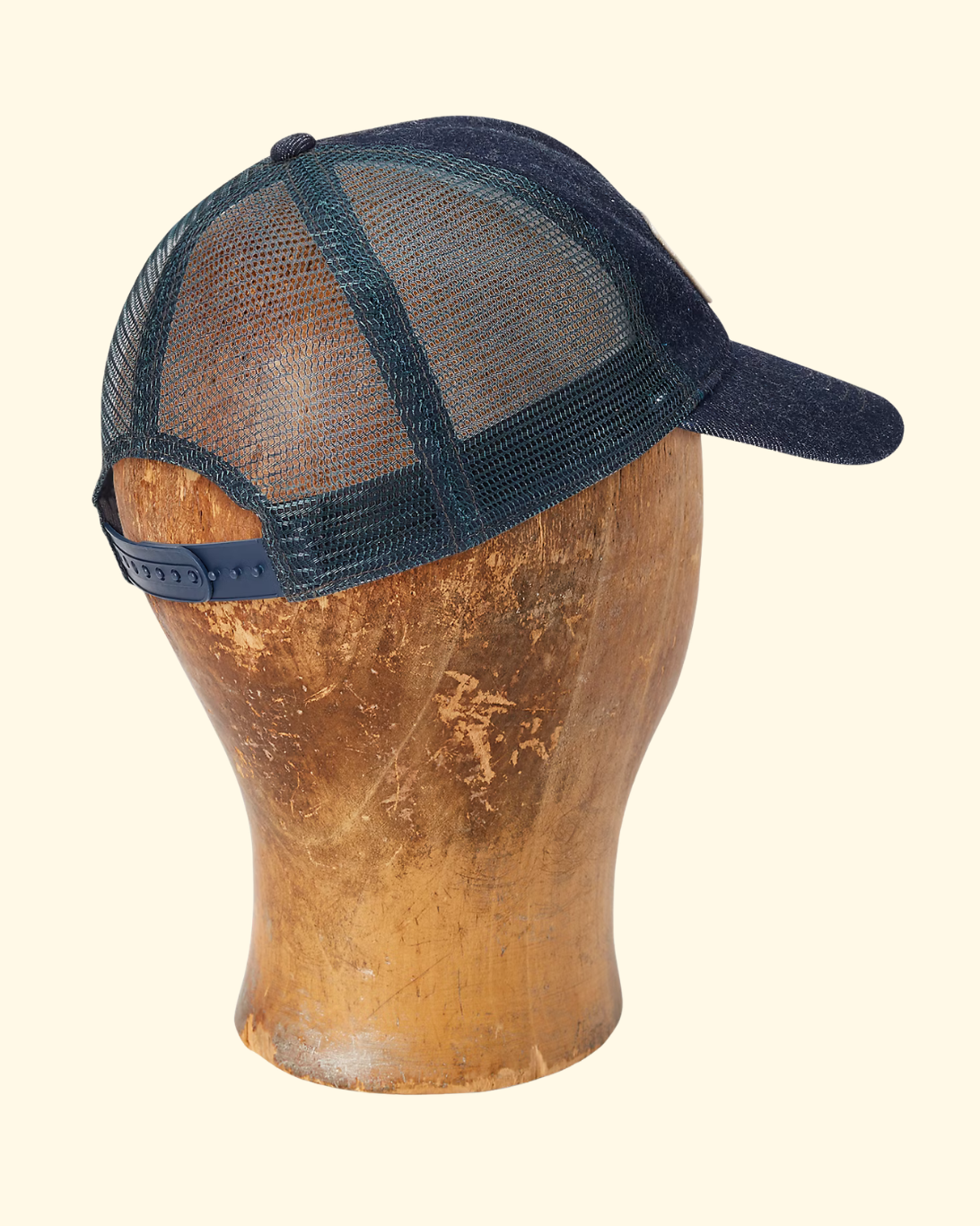 Logo Twill Trucker Cap | Indigo Denim