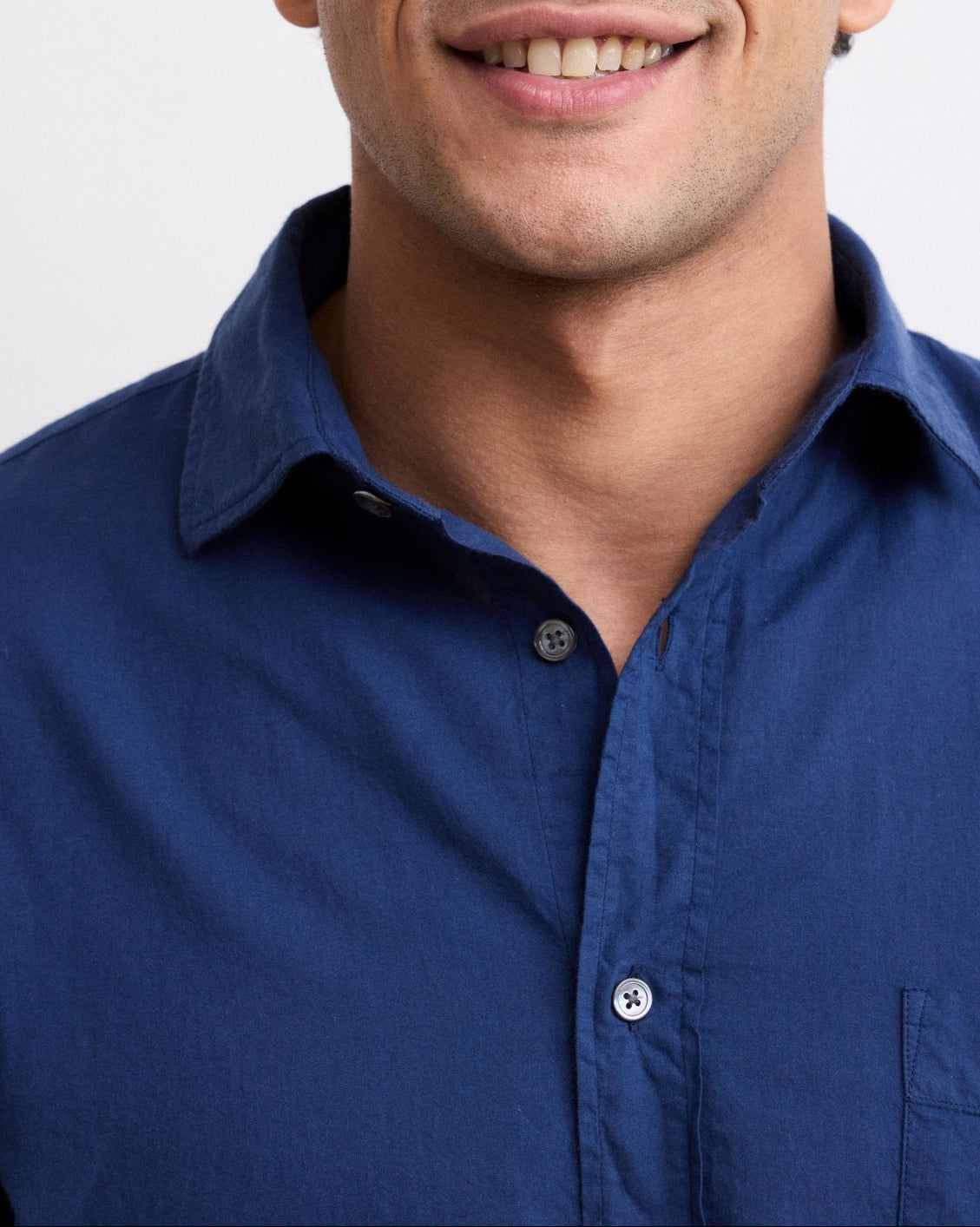 Paul Pat Voile Shirt | Navy Blue