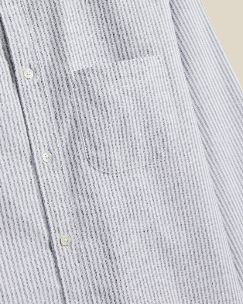 Brushed Oxford Stripe | Blue