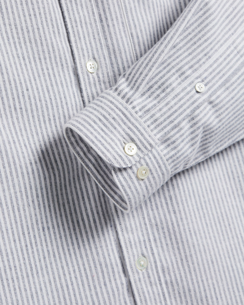 Brushed Oxford Stripe | Blue
