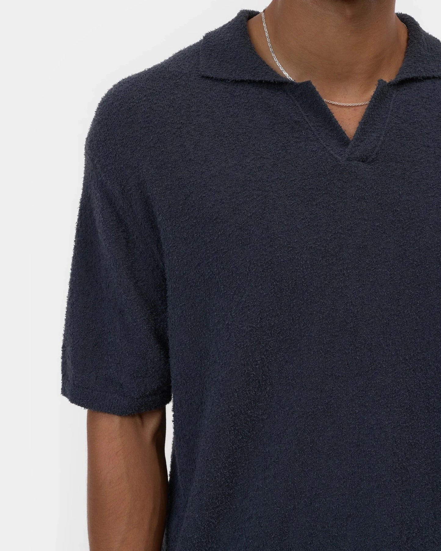 Knit Polo | Magma Black
