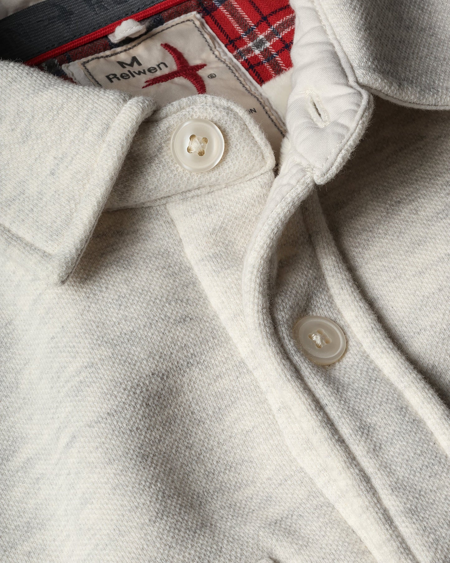 Pique Fleece Workshirt | Chalk