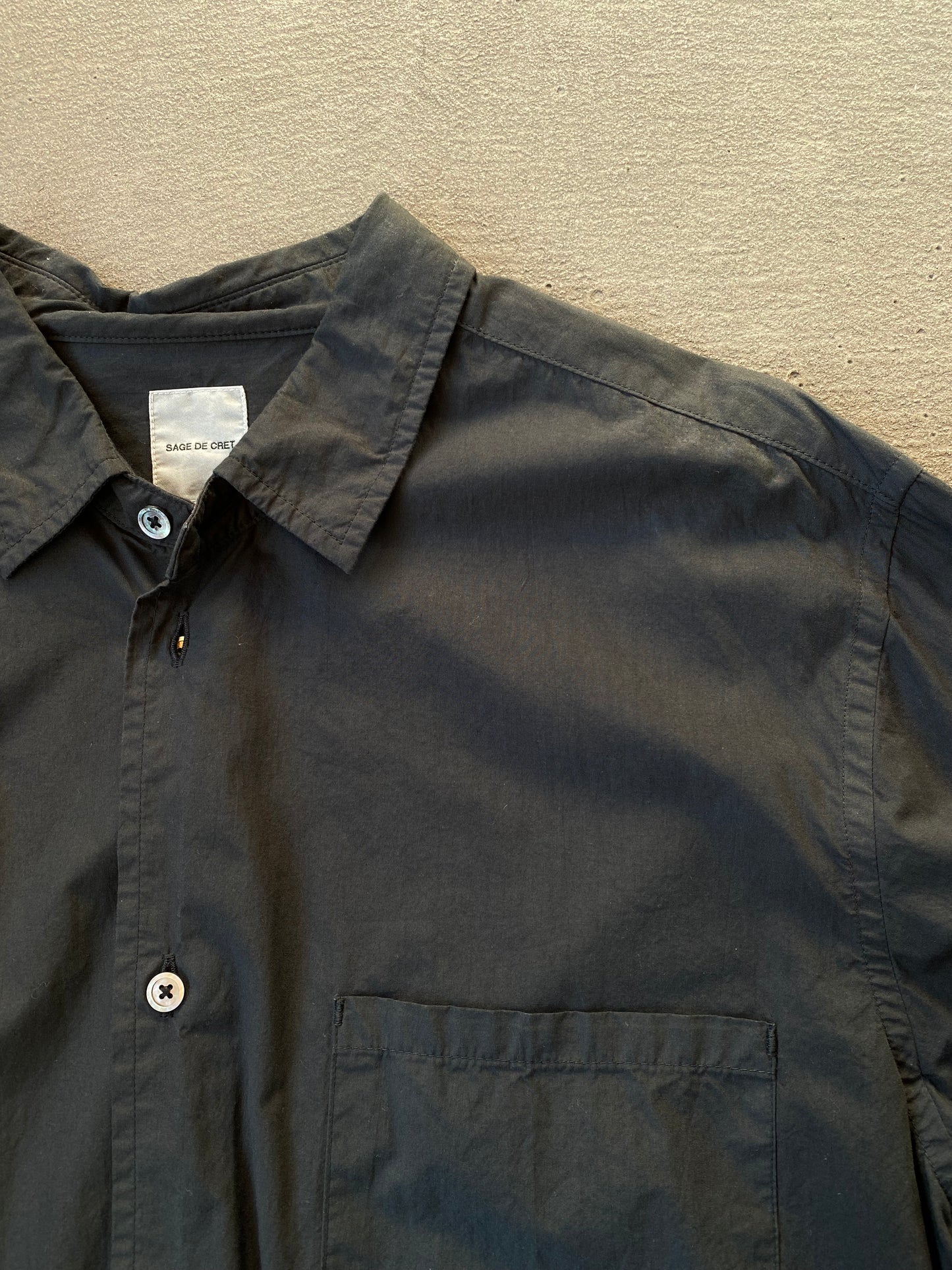 Regular Collar Shirt | Black