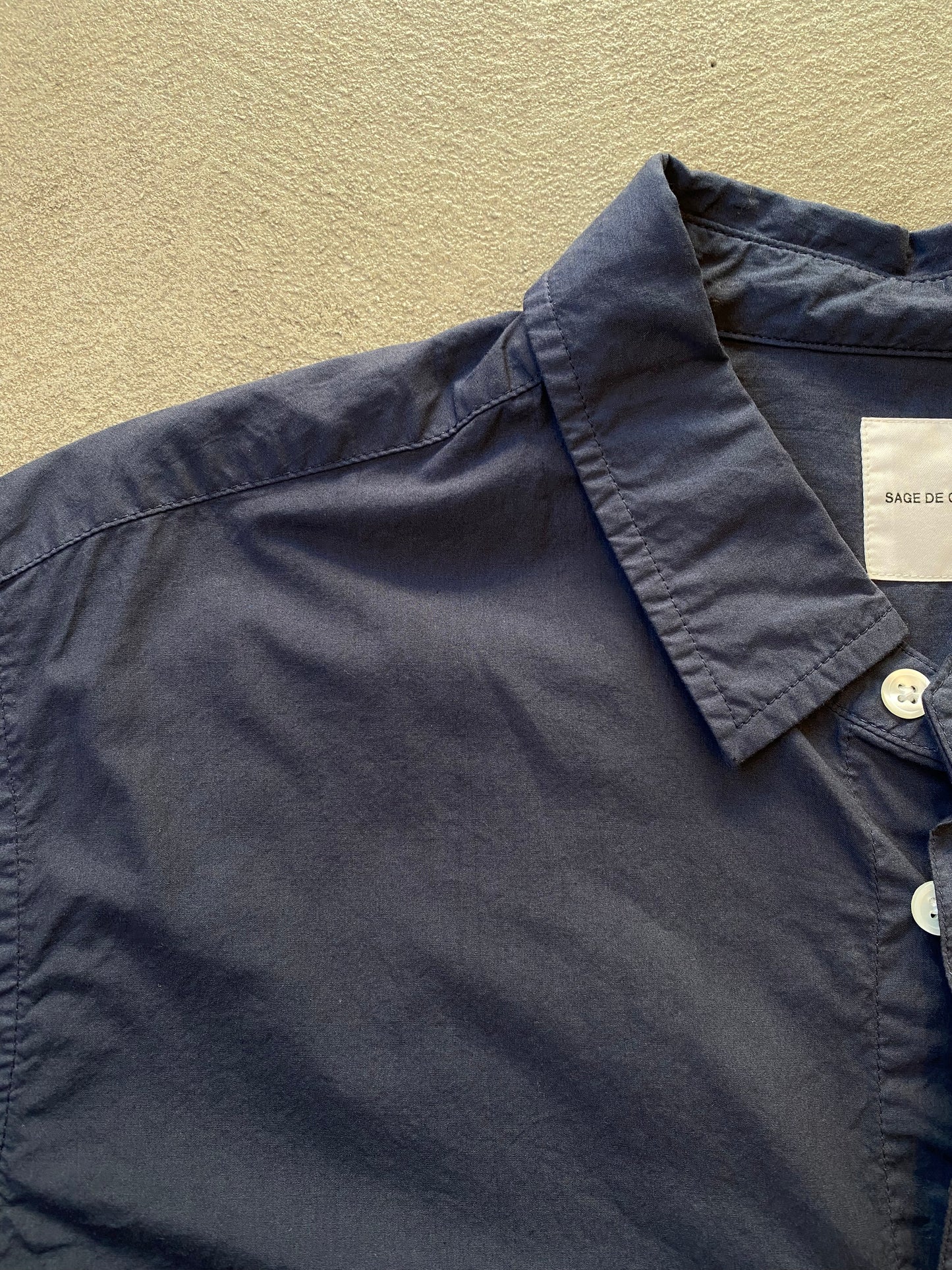 Regular Collar Shirt | Navy