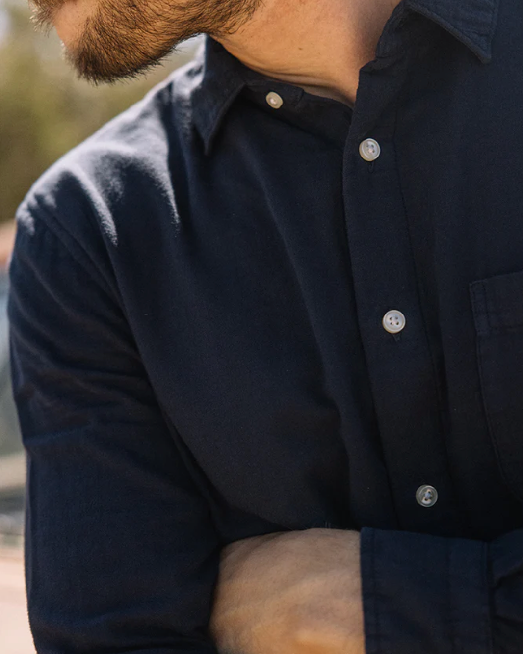 The Ripper Double Gauze Shirt | Navy