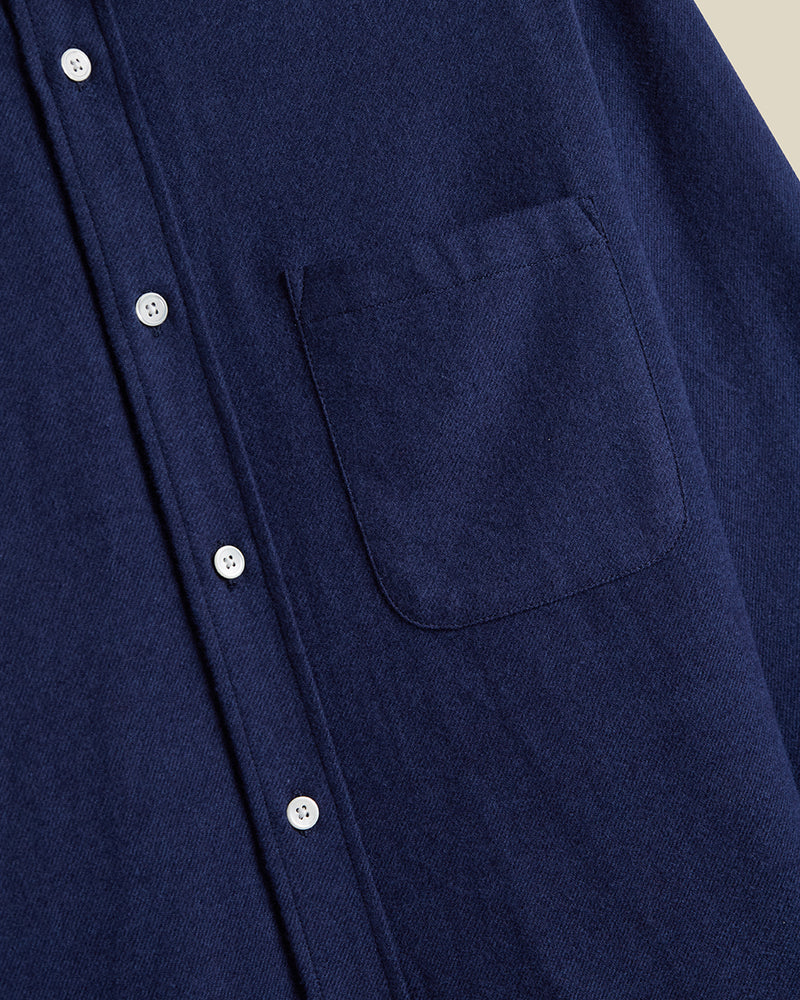 Teca Flannel Shirt | Navy