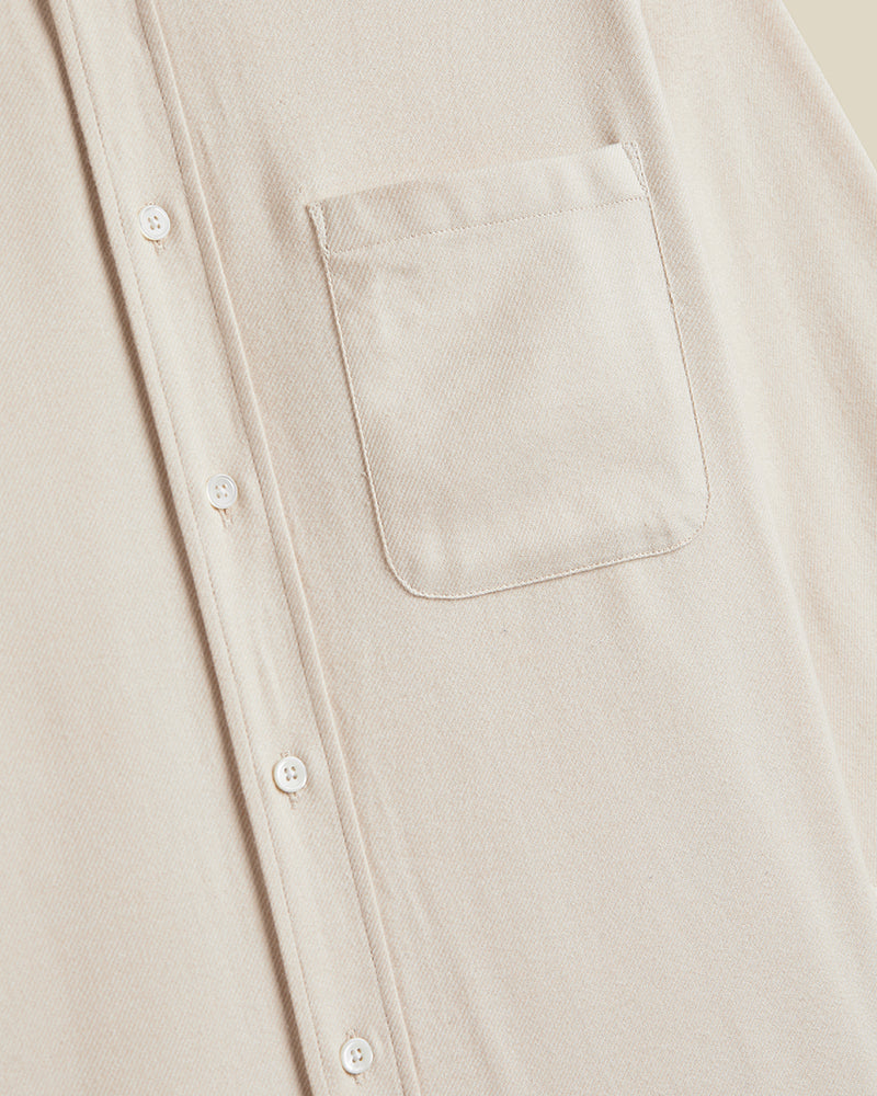 Teca Flannel Shirt | Ecru