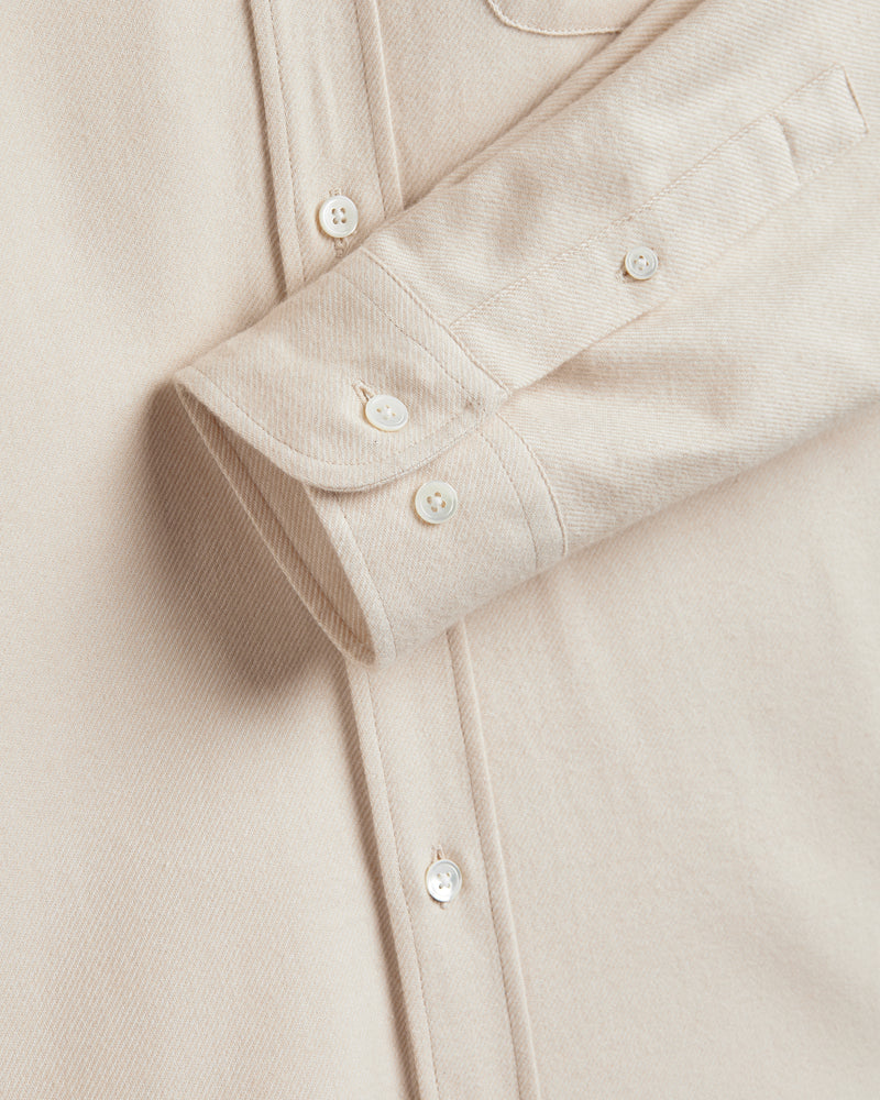 Teca Flannel Shirt | Ecru