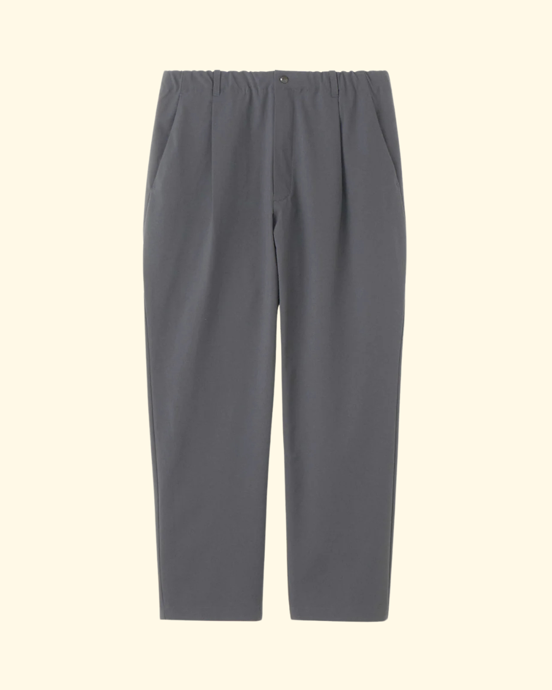 One Tuck Tapered Light Pants | Carbon Gray