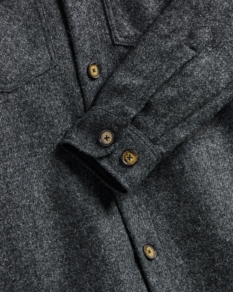 Wool Field Overshirt | Grey