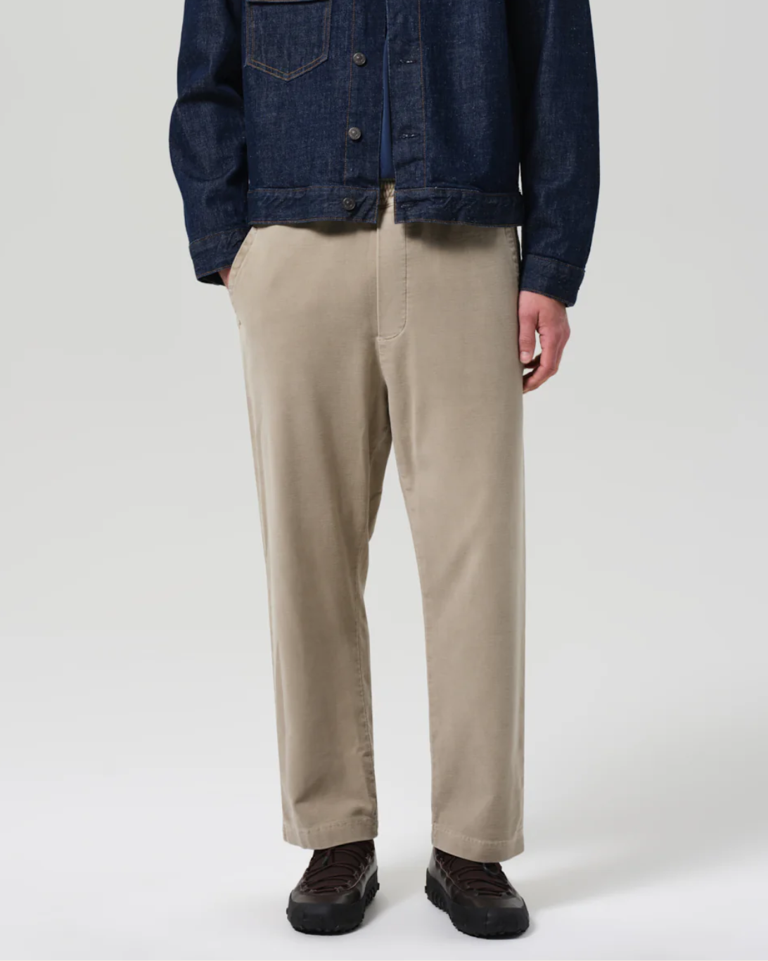Pull on Pant in French Terry | Vintage Stone