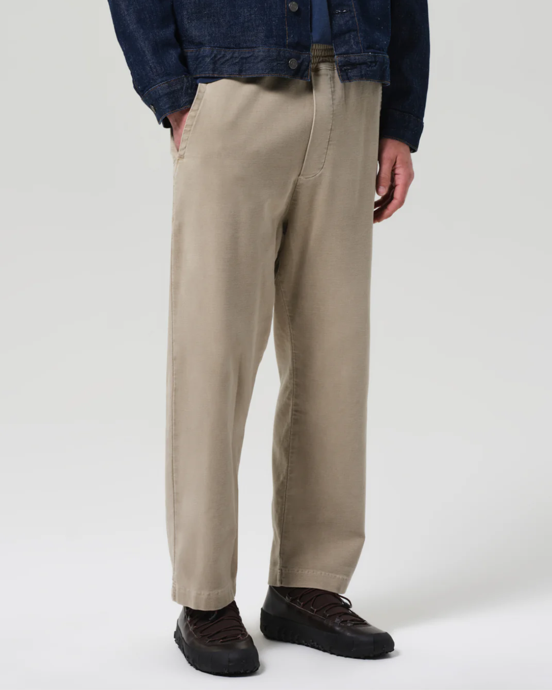 Pull on Pant in French Terry | Vintage Stone
