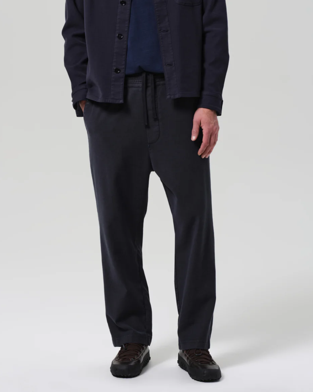Pull on Pant in French Terry | Dark Charcoal