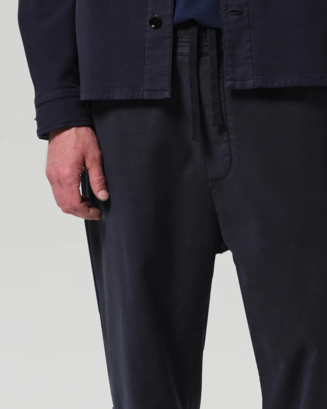Pull on Pant in French Terry | Dark Charcoal