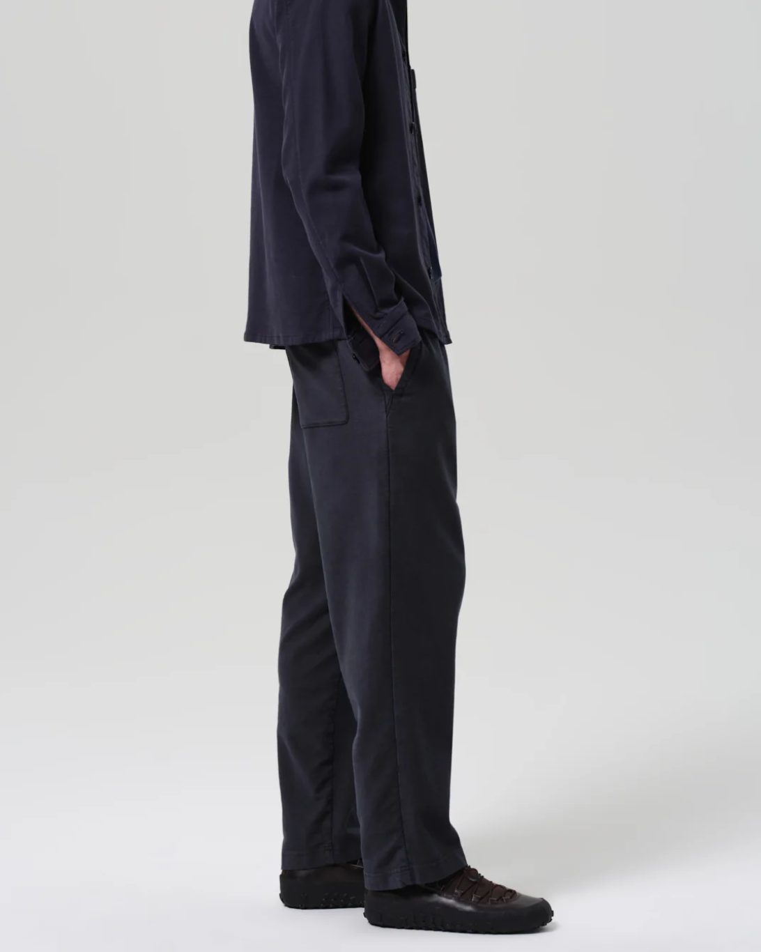 Pull on Pant in French Terry | Dark Charcoal