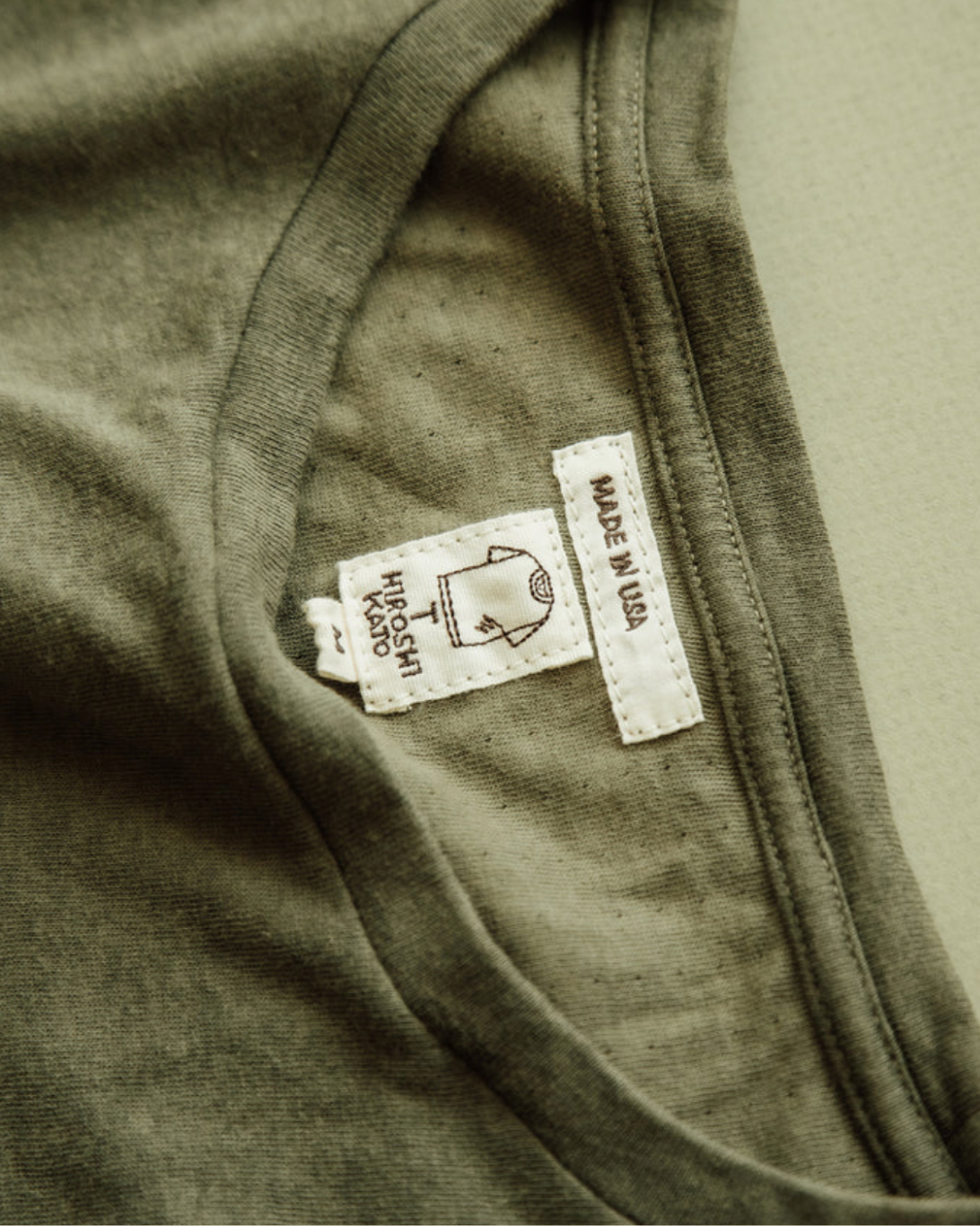 Knitted Drill Crewneck | Military Green