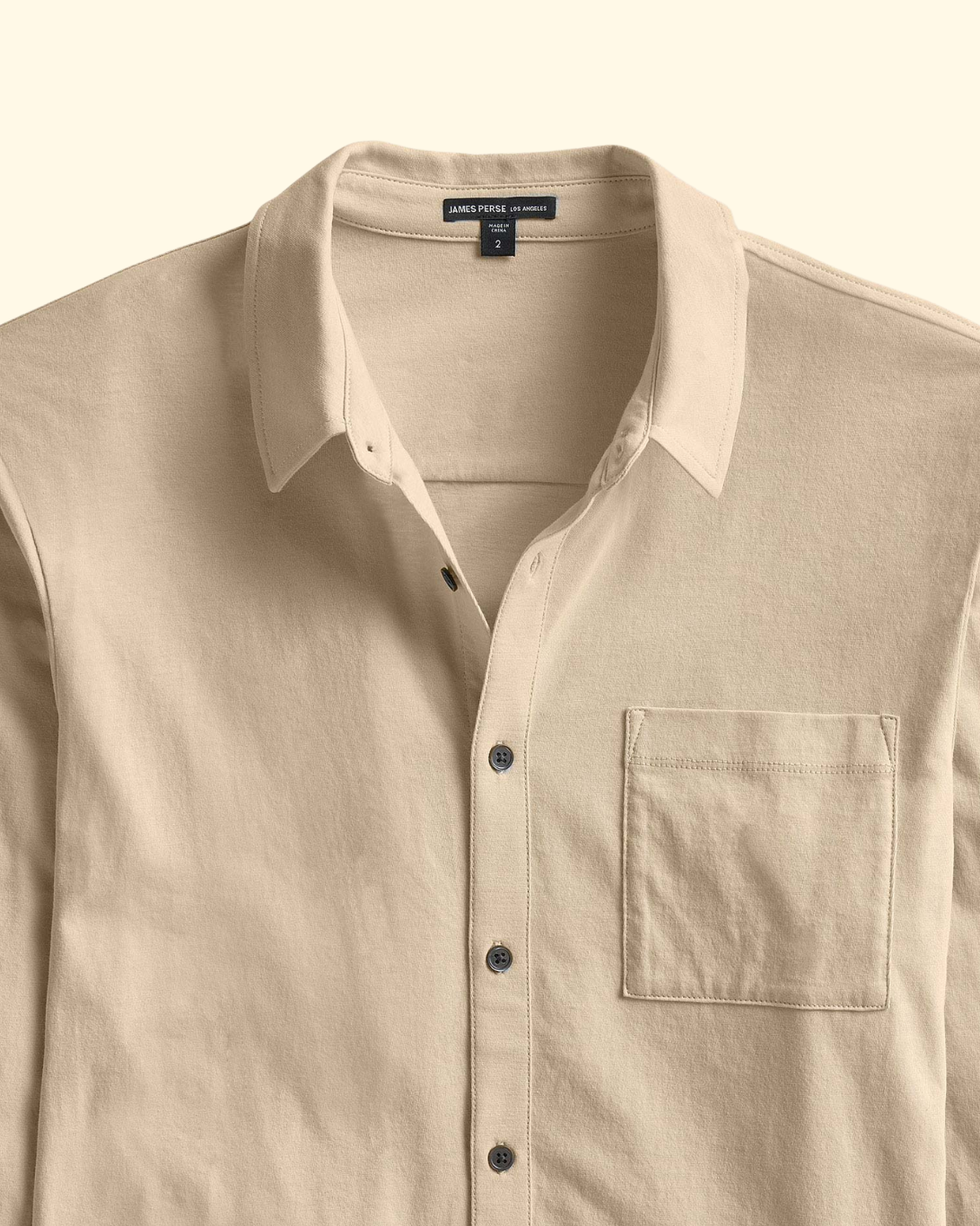 Clean Finish Jersey Shirt | Light Khaki