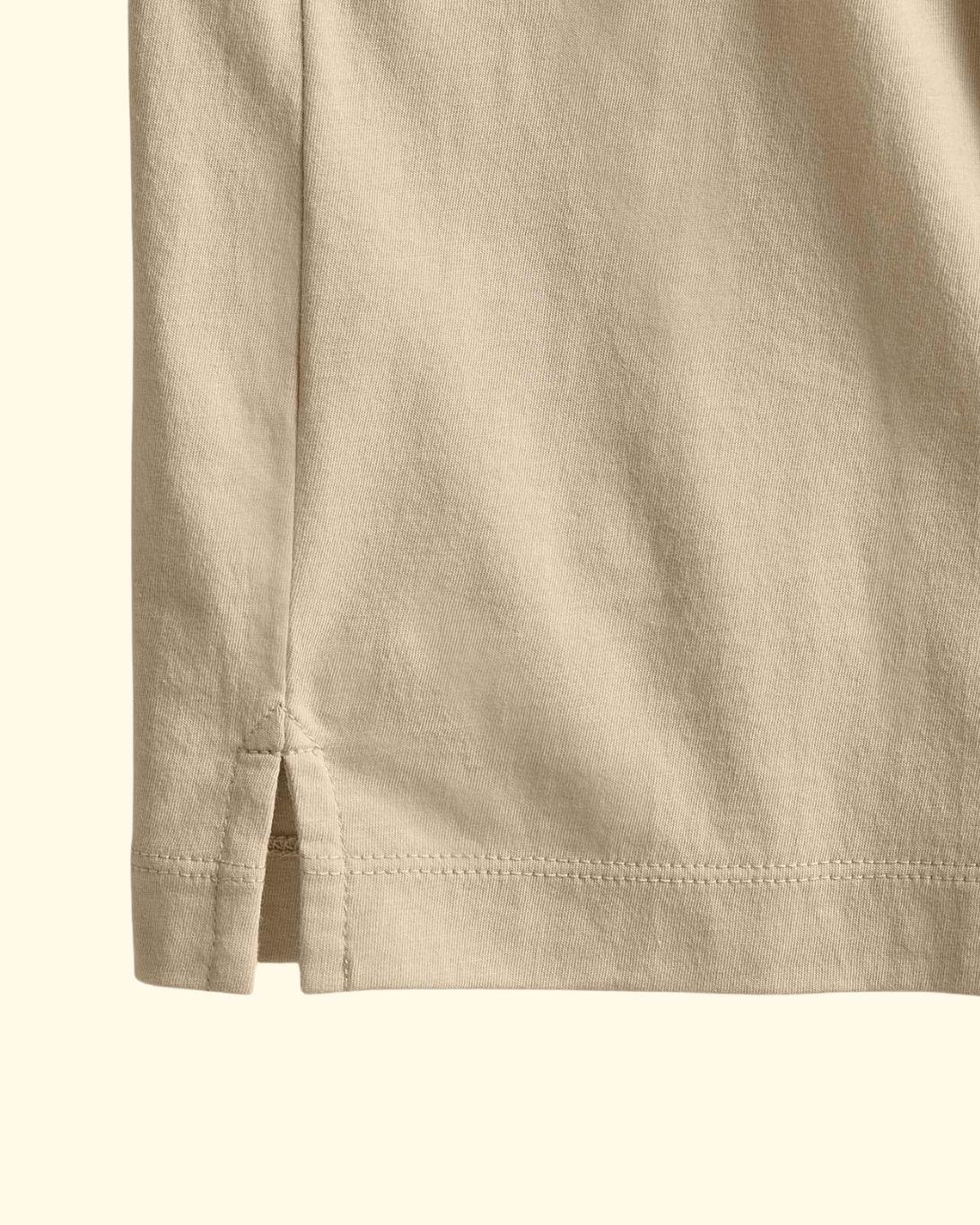 Clean Finish Jersey Shirt | Light Khaki
