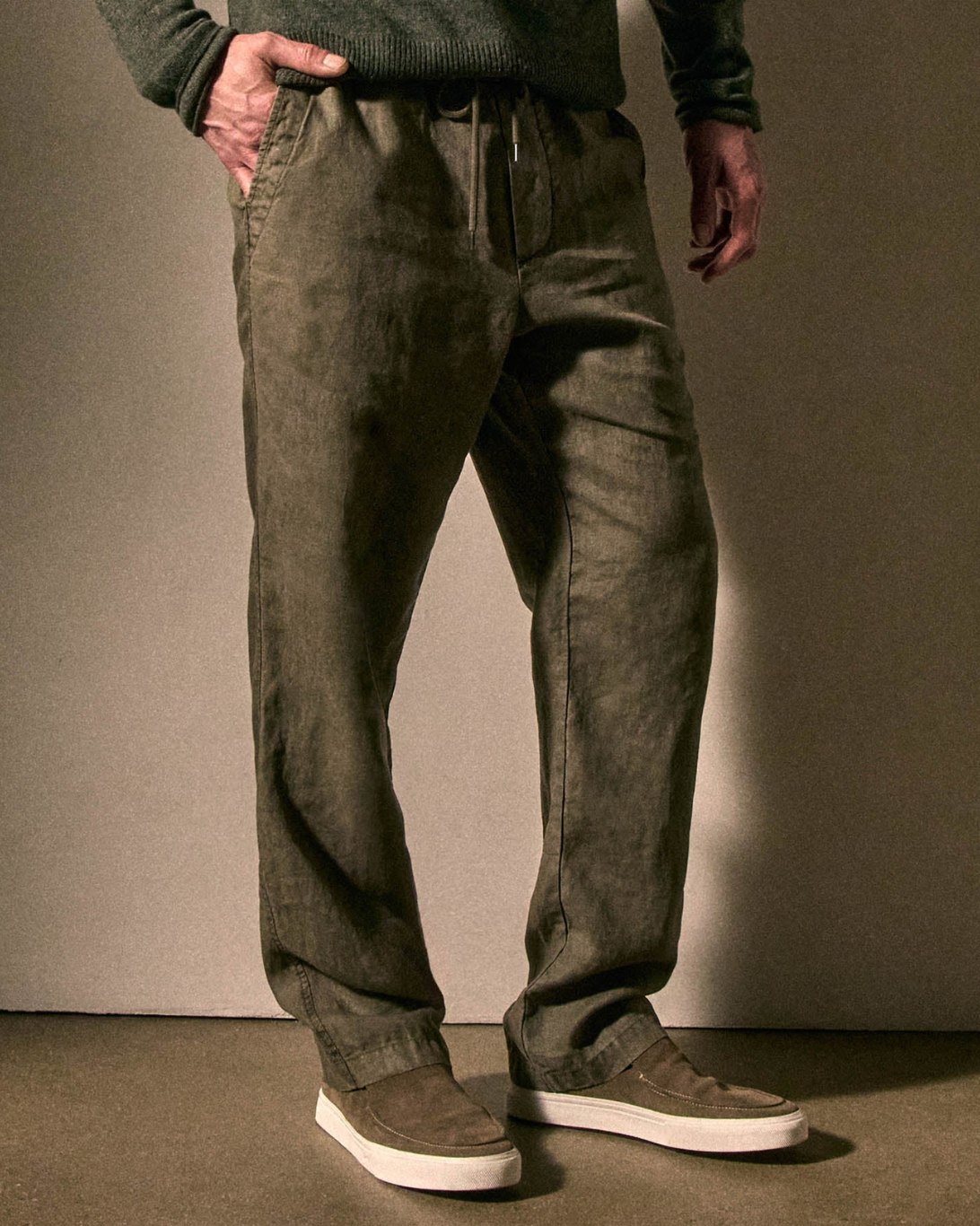 Relaxed Linen Pant | Birch Pigment