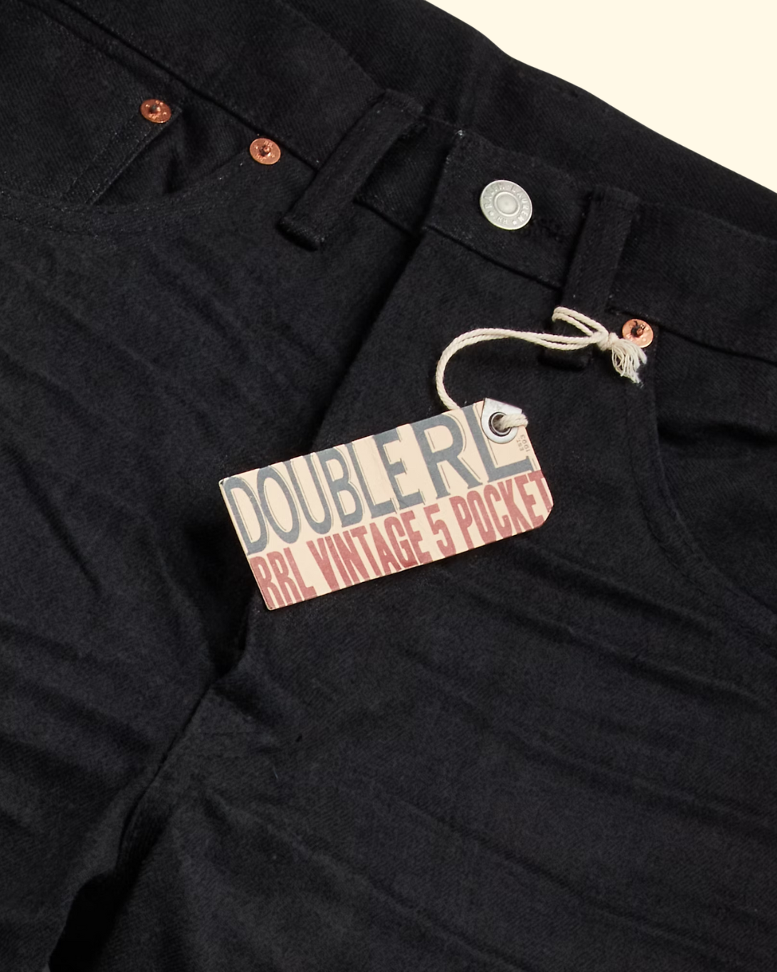Straight Fit 5 Pocket Vintage Selvedge | Black