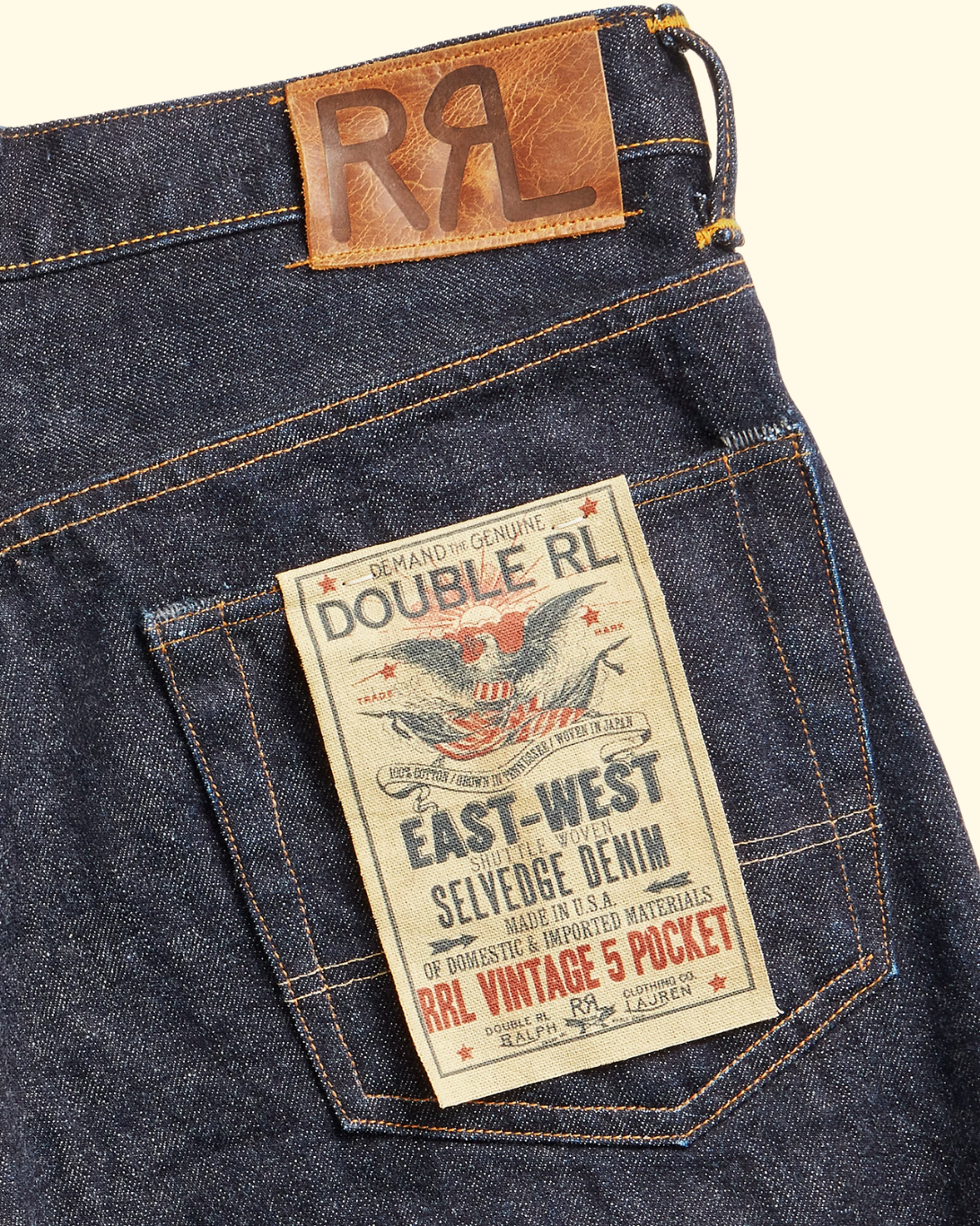 Straight Fit 5 Pocket Vintage Selvedge | East West | 32 Length