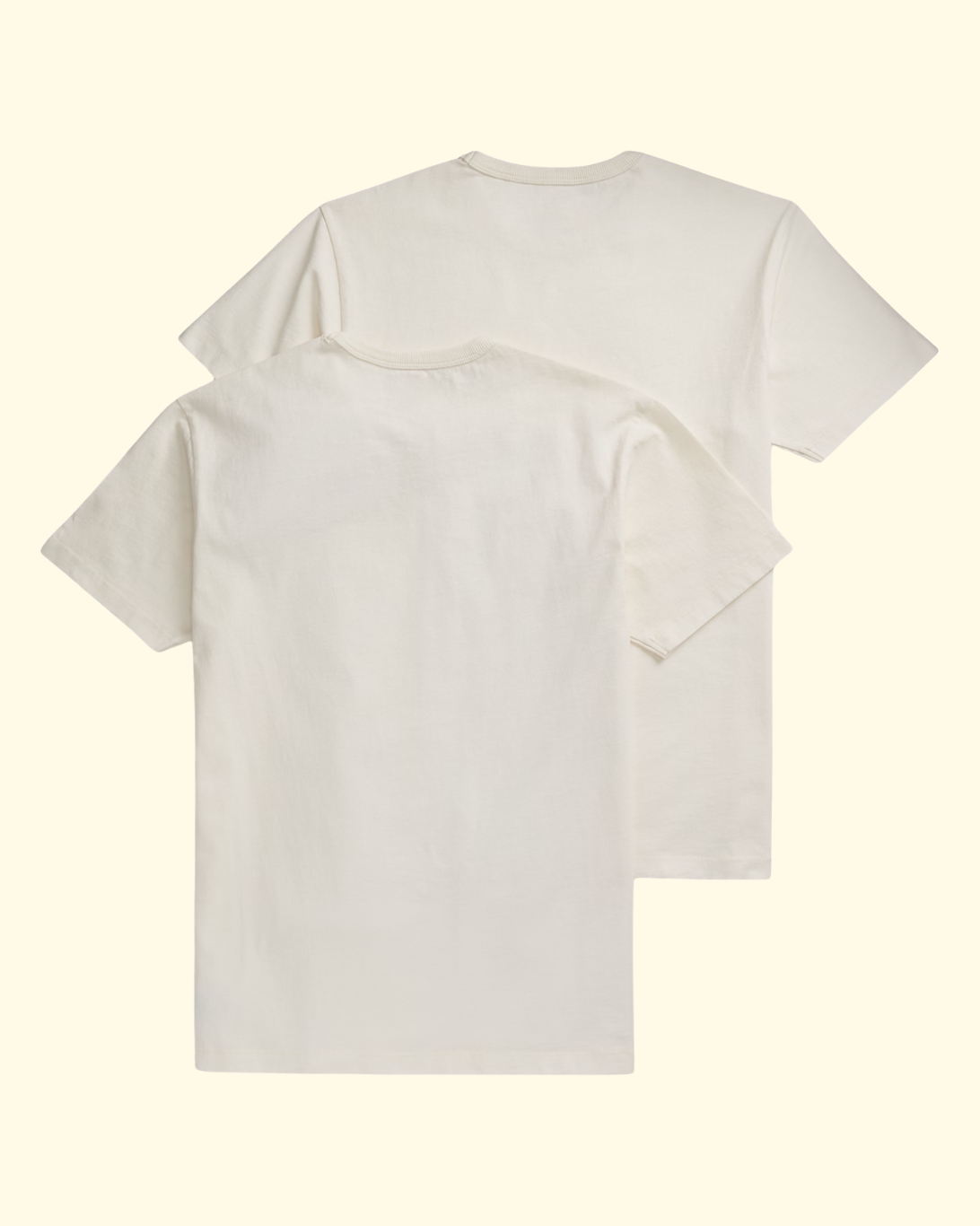 Short Sleeve Pocket T-Shirt 2-Pack | Warm White