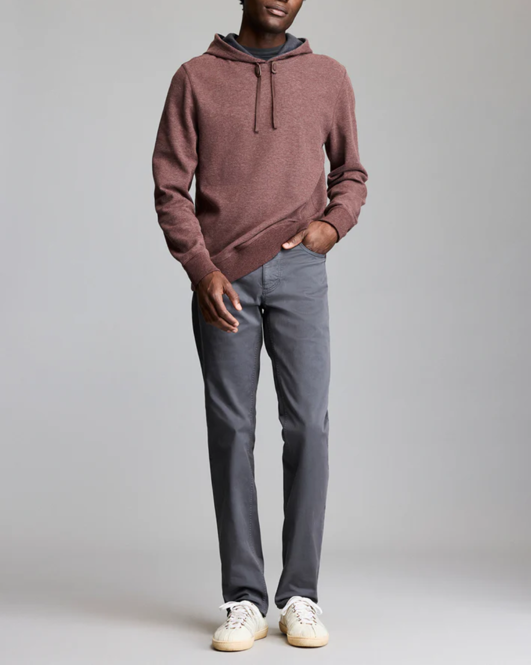Rib Pullover Hoodie | Cinnamon