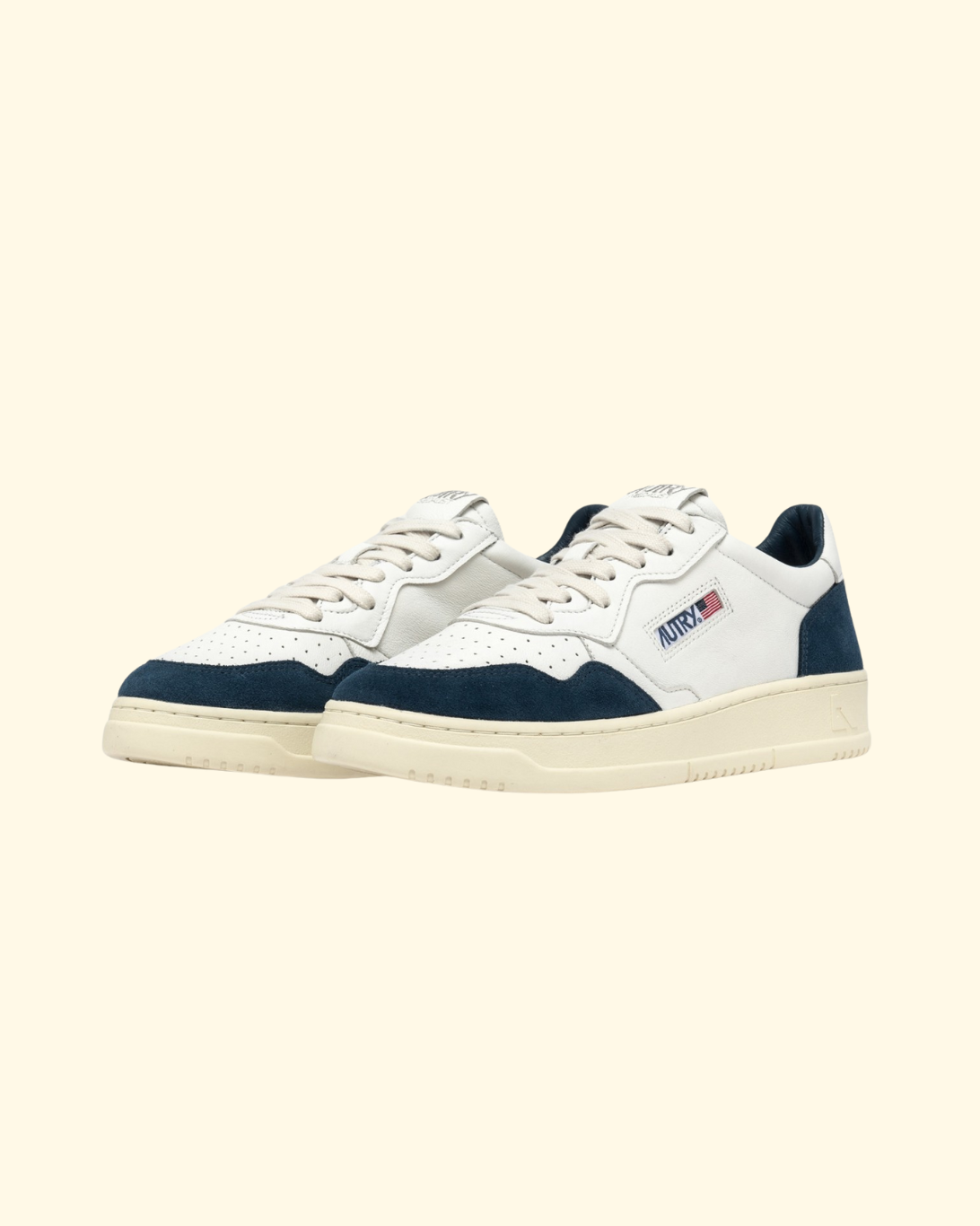 Medalist Low | White & Capri Blue