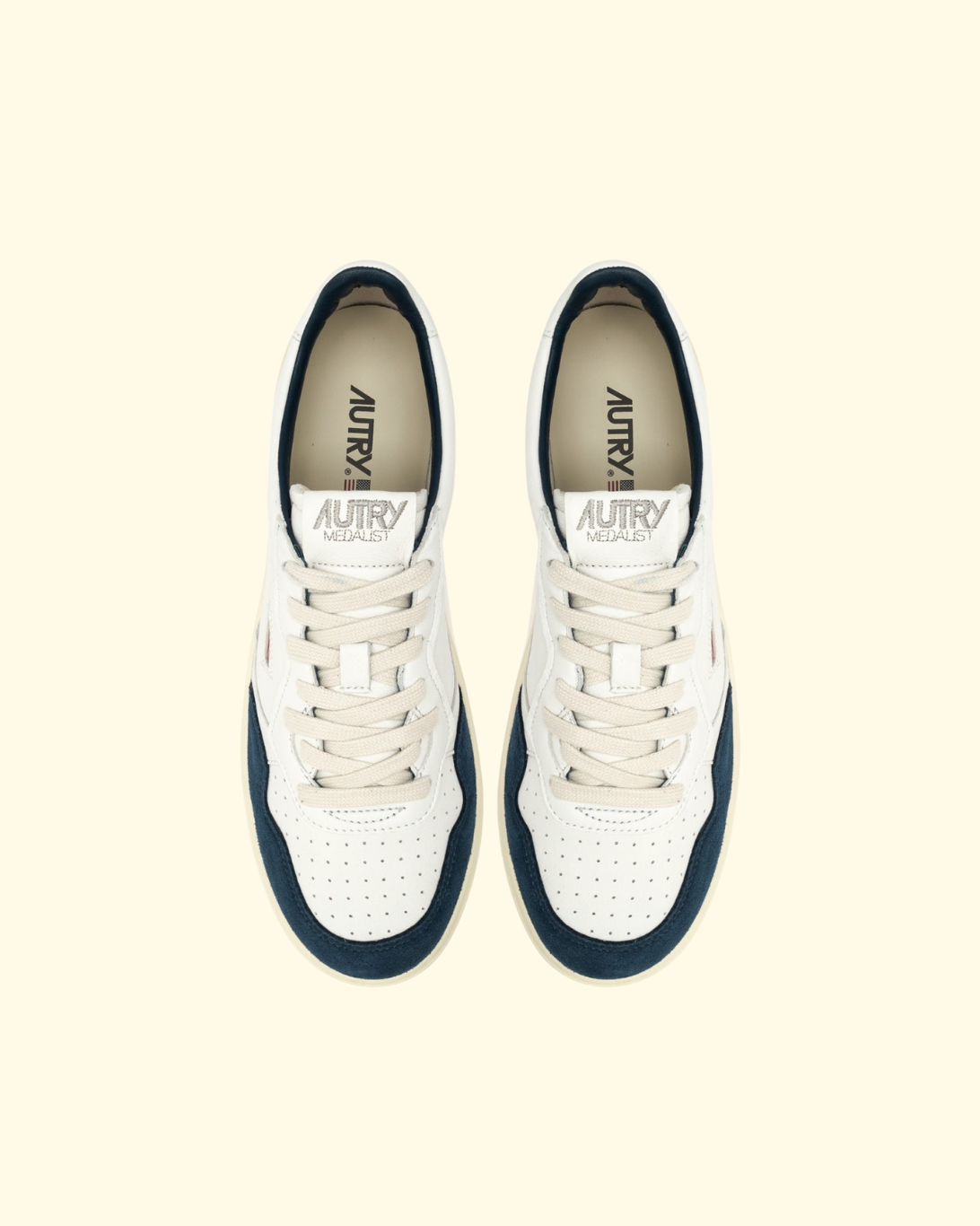 Medalist Low | White & Capri Blue