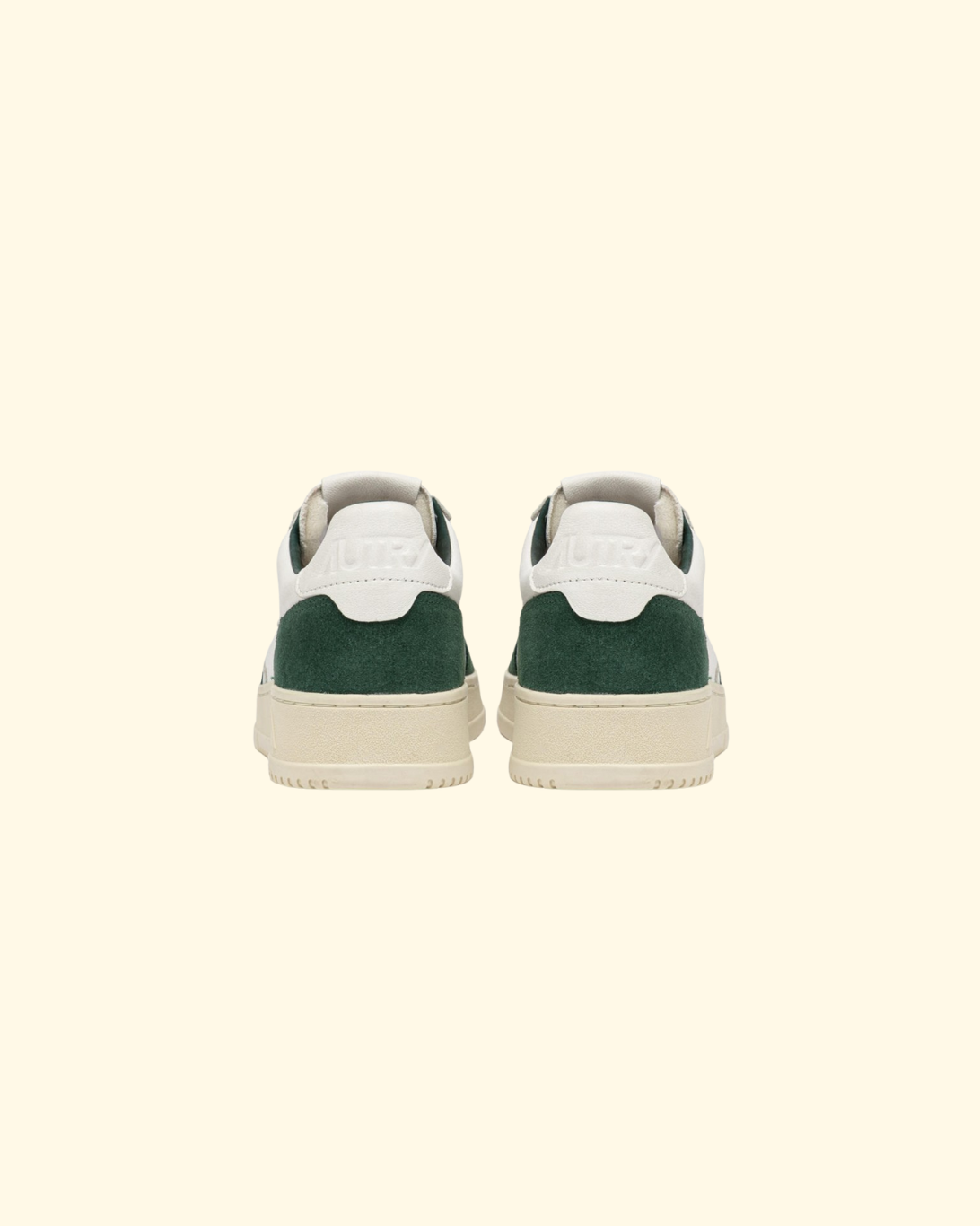 Medalist Low | White & Bottle Green