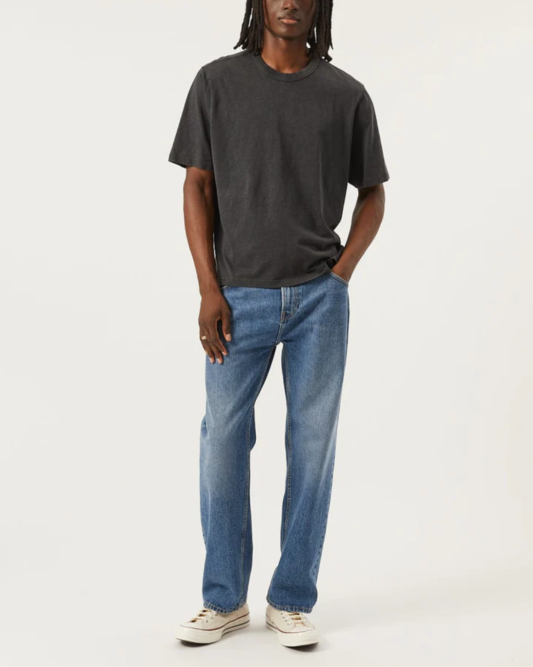Slub Cotton Tee | Black