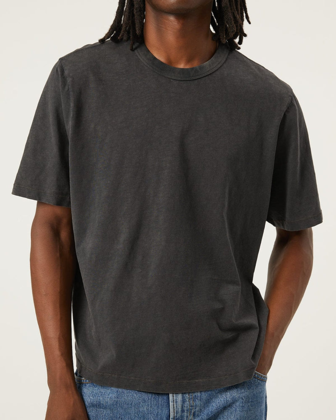 Slub Cotton Tee | Black