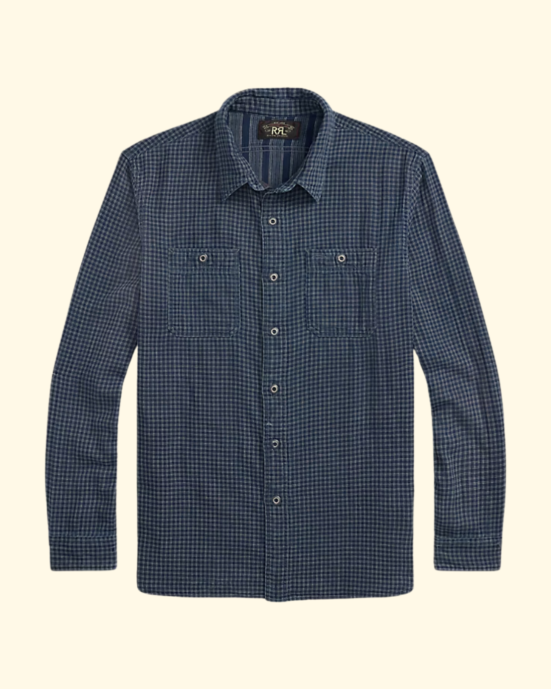 Plainweave Harvest Sport Shirt | Indigo Check
