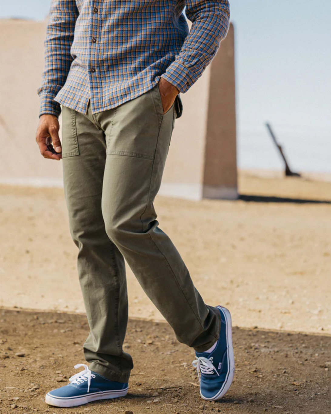The Fatigue Pant Stretch Oxford | Moss