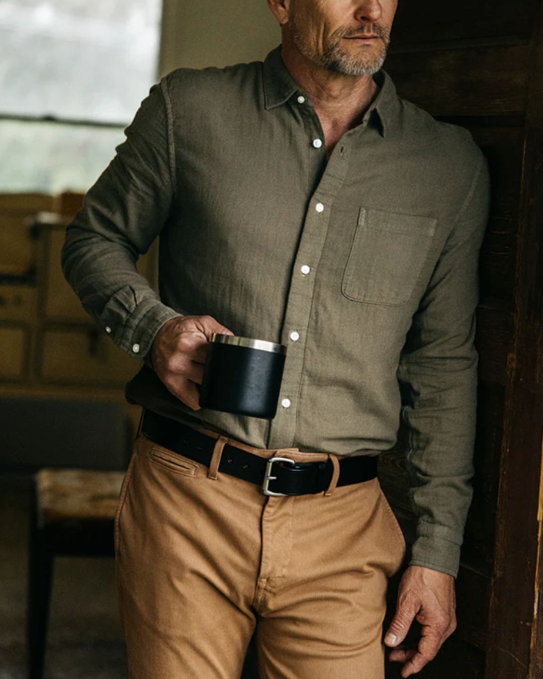The Ripper Double Gauze Shirt | Military Green