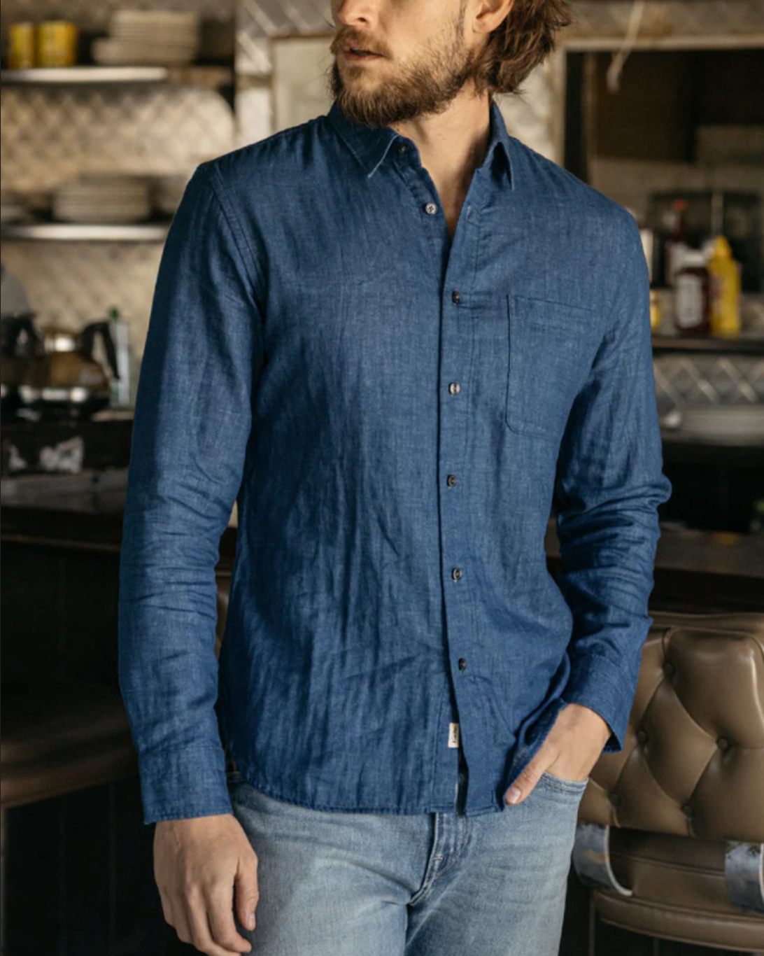 The Ripper Double Gauze Shirt | Indigo