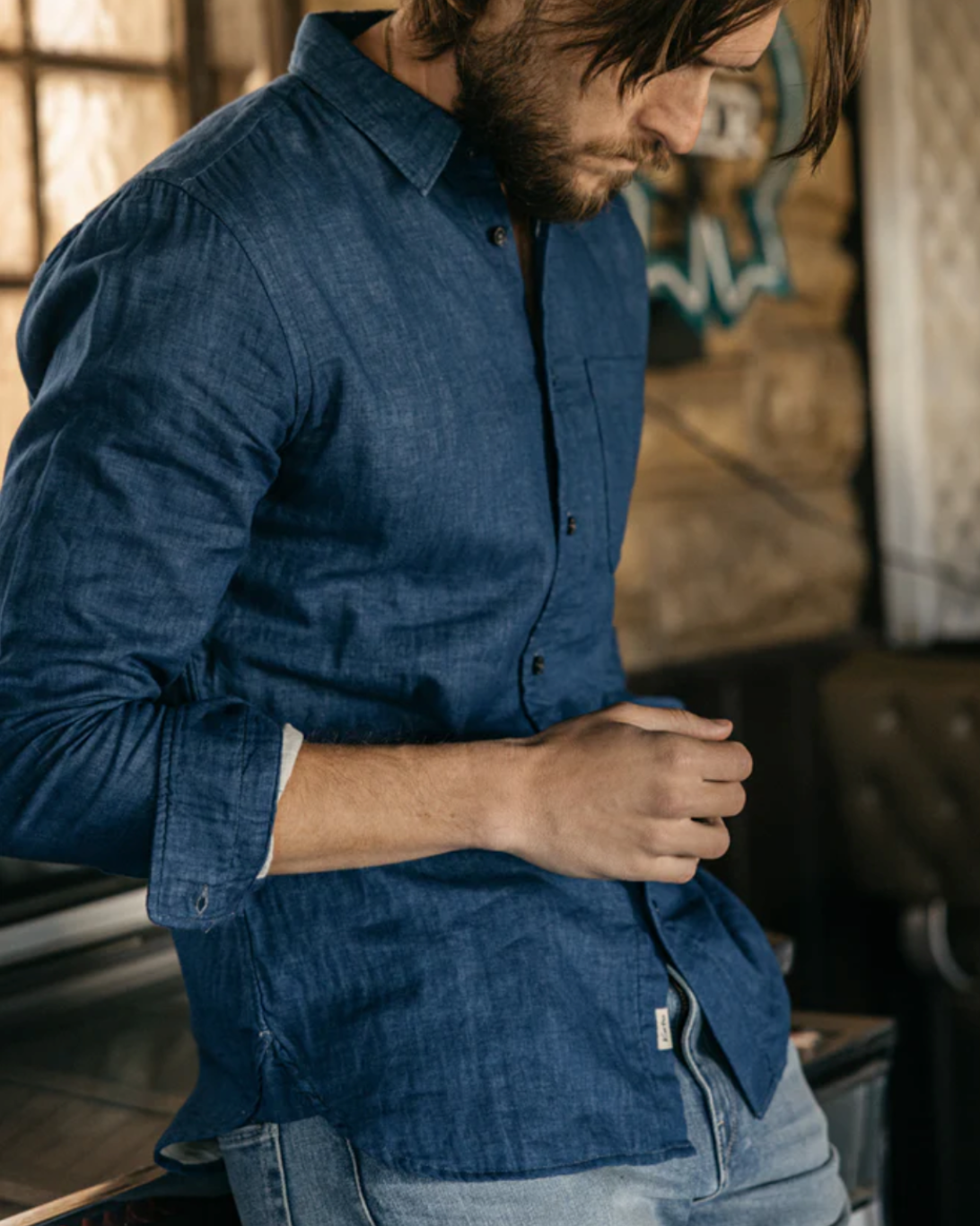 The Ripper Double Gauze Shirt | Indigo