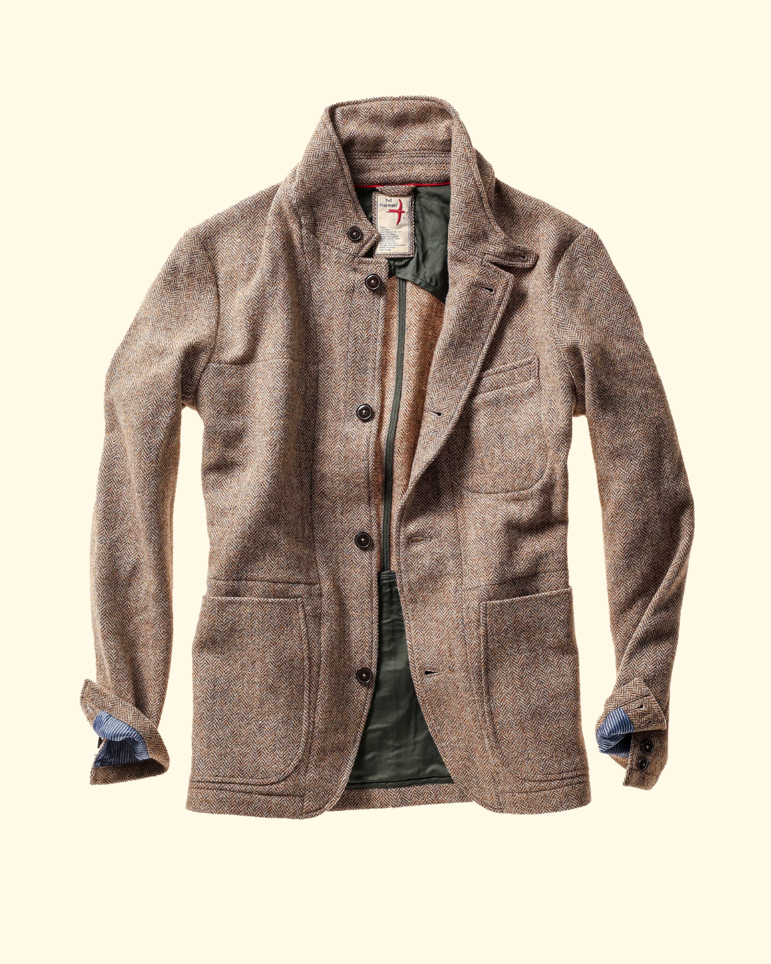 Heritage Trap Blazer | Herringbone